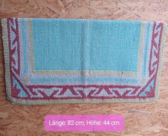37. Showblanket sand/türkis/rot